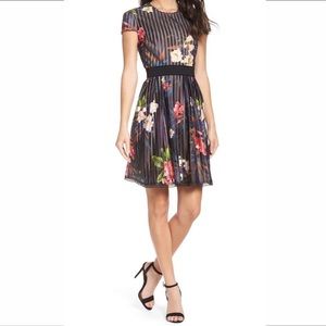 Chelsea28 Open Back Fit & Flare Dress Sz. Sm